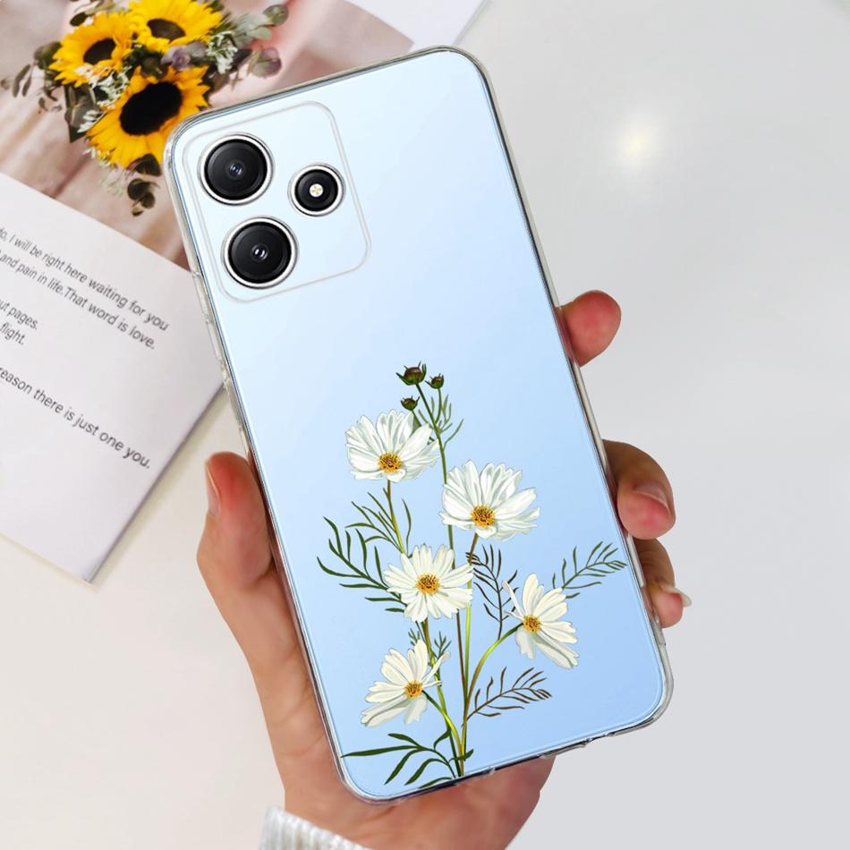 For Xiaomi Redmi 12 5G 2023 Case Redmi 12 5G Elegant Pattern Soft Silicone TPU Phone Back Cover For Redmi 12 5G Global