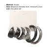 1 Set Hoop Earrings C Shape Simple Acrylic Geometry Dangle Earrings