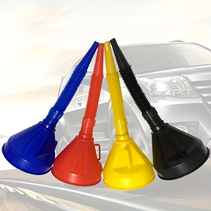 Colorful Extendable Funnel for Cars & Motorcycles - Durable Hose, DIY Repair Tool