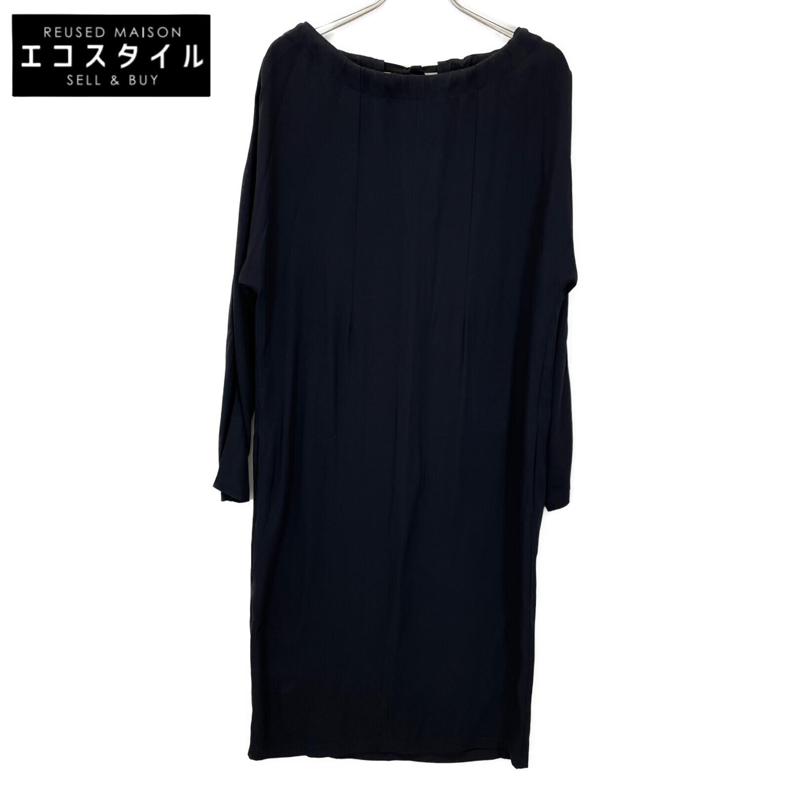 

MARNI ABMA0725A0TV285 Navy Back Ribbon One Piece dress 36 NavyUsed