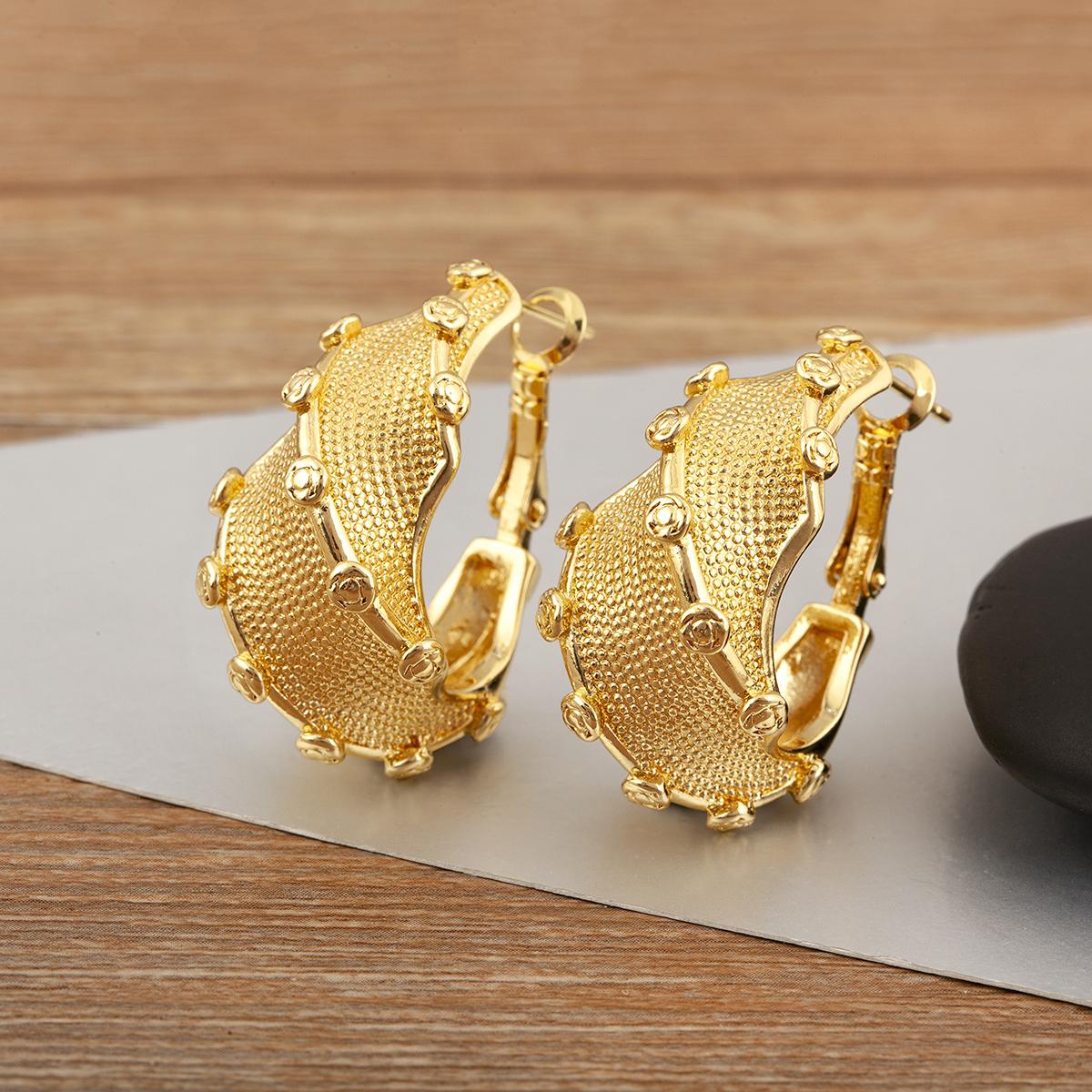 

Nidin New Trendy Irregular Geometric Circle Hoop Earrings 6 Styles For Women Female Hip-Hop Style Ear Jewelry Gifts Wholesale