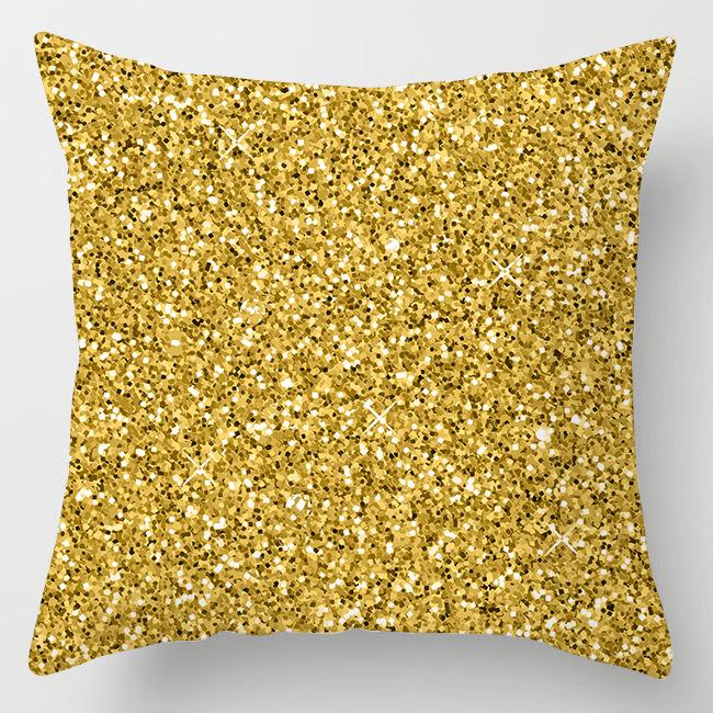Nordic Style Modern Gold Pillowcase Home Pillow Light Luxury Sofa Pillow Cushion Cover