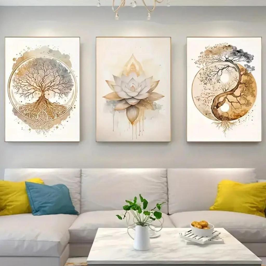 Frameless Decorative Wall Mural for Living Room
