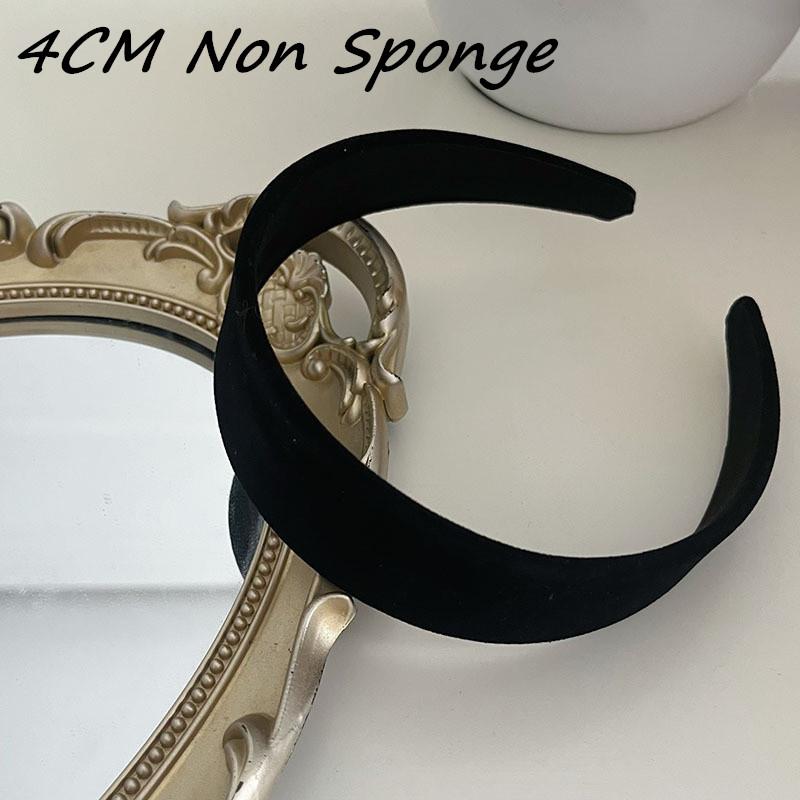 3CM Autumn Winter Soft Velvet Cloth Sponge Padded Hairband for Women Girls Casual Shopping Face WashingDress Up Hair Accessories