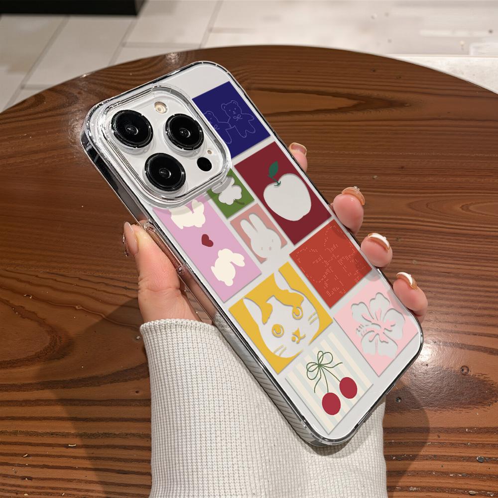 Acrylic Phone Case For iPhone 11 13 16 ProMax Case iPhone 13 14 15 ProMax 12 13 ProMax Case Samsung A55 A05S A54 A06 S22 A15 S23 A12 A22 A52S Cartoon