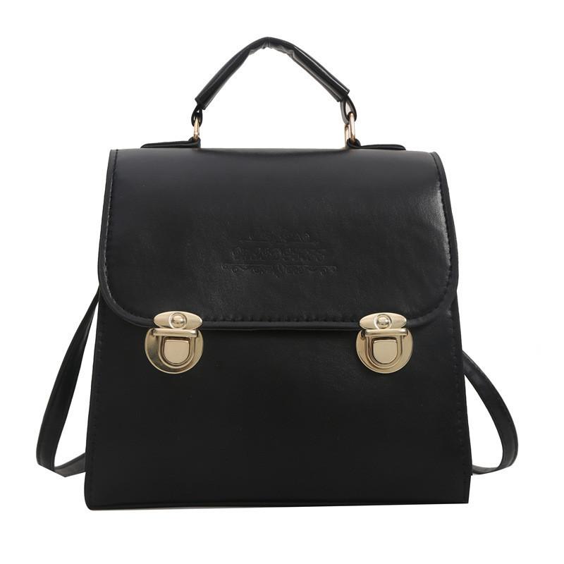 Trendy Korean Style Simple Crossbody Shoulder Bag For Women 2023 Winter Fashion Versatile Backpack New Handbag чёрный