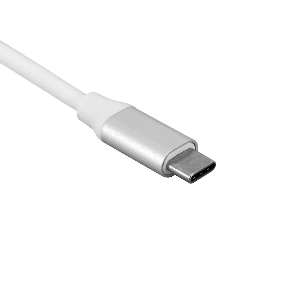 Adapter TypeC Hub to VGA DVI DisplayportCelsius3.1 Ethernet Converter Dock 4K Resolution(Silver )
