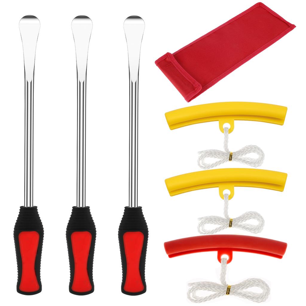 Tire Changing Lever Tools Motorcycle Tyre Repair Auto Spoon Tire Kit Bike Tire Levers Spoon Rim Protector Tire Repair Tool Set