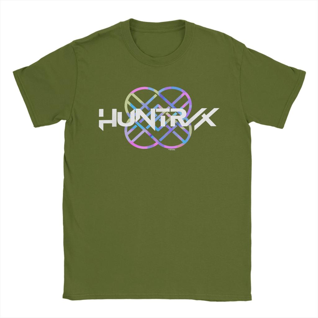 Huntrix Band Logo T-Shirts Unisex  Novelty Cotton Tees Round Neck Short Sleeve T Shirt Party Tops