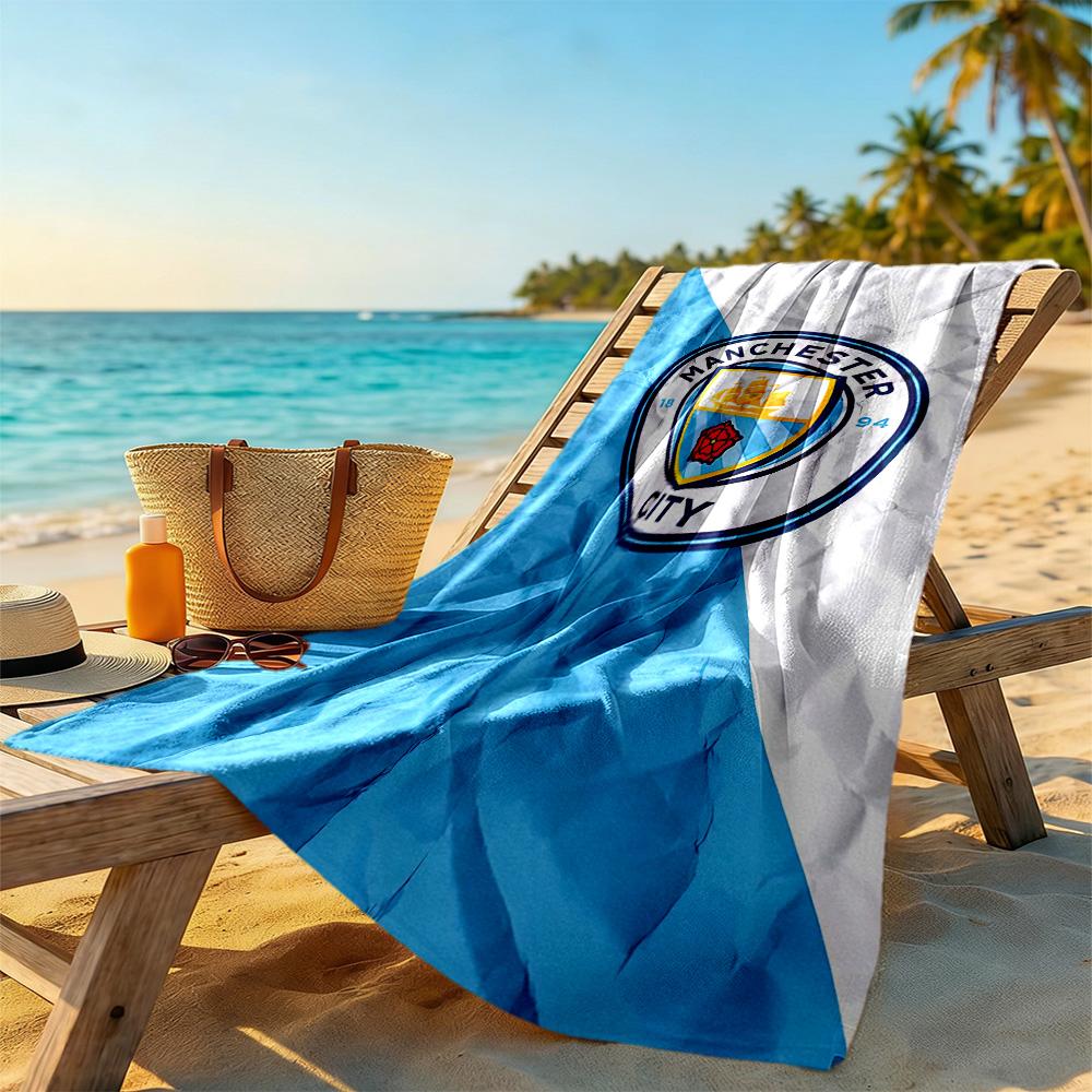 Like Manchester City Fc Beach Towel Soft Durable Quick-Dry Comfortable Lightweight Suitable for Swimming, Gym, Camping, Yoga Vacation