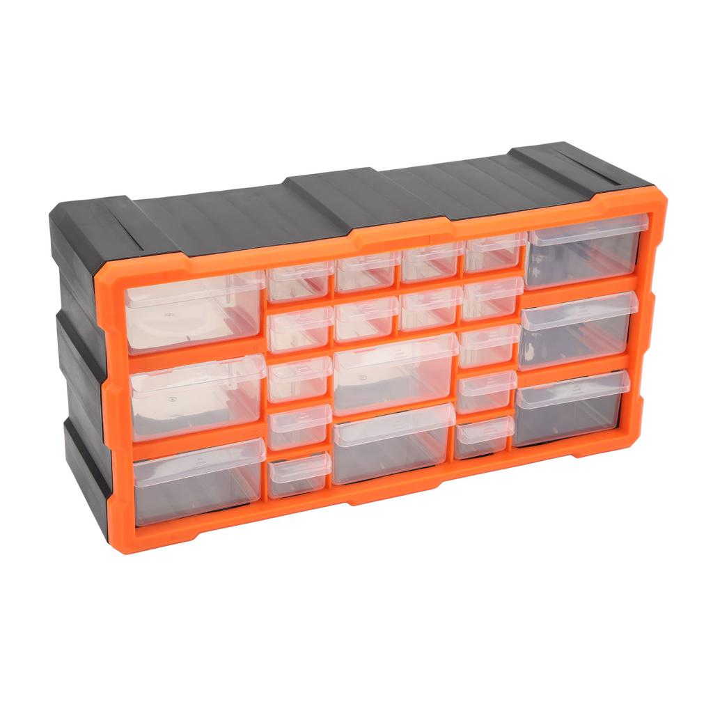 22 Drawer Organiser Bits Plastic Storage Units for DIY Tool Workshop Screws and Small Parts Cabinet
