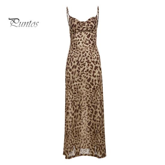 

Женское платье-комбинация с леопардовым принтом и открытой спиной, тонкая талия, низкий вырез, V-образный вырез, без рукавов, трапециевидное платье для выпускного вечера, коктейльное клубное вечерние платье макси S хаки