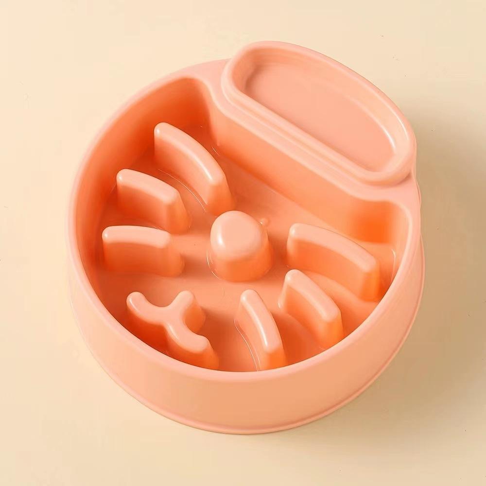 Food Pet Slow Bowl Anti Choking Slow Food Weight Loss Cat Bowl Anti Overturning