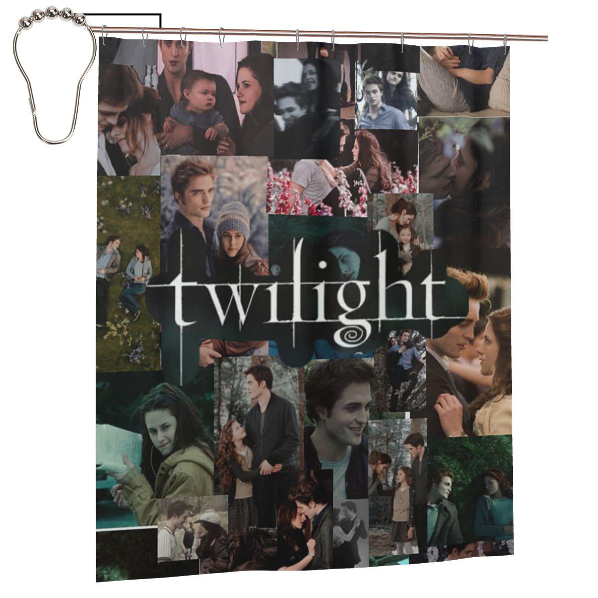 

Edward Cullen Twilight Shower Curtain Bathroom Polyester Waterproof Bath Curtains With Hooks W60H190(CM)-1 Pcs