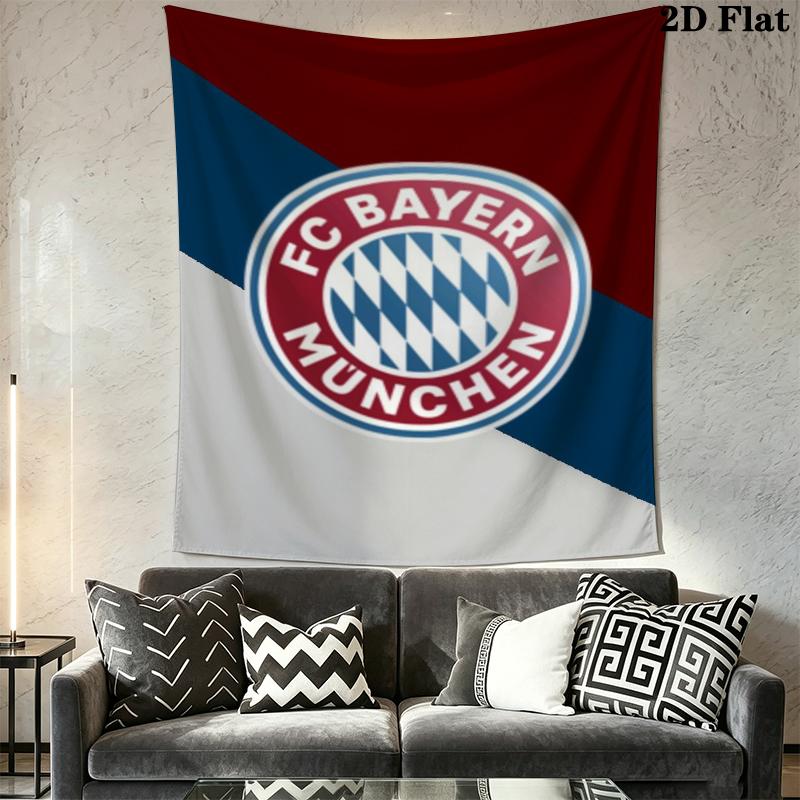 FC Bayern Munich Wall Tapestry Aesthetic Wall Hanging Printed Fabric Blanket Decorative Tapestries for Bedroom Living Room Home Decor