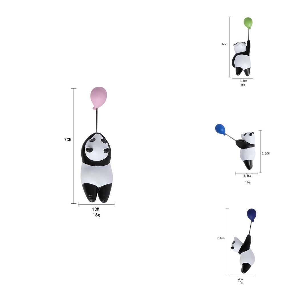 Panda Balloon 3d Resin Refrigerator Magnet With Bright Colors For Home Decor And Party Gifts