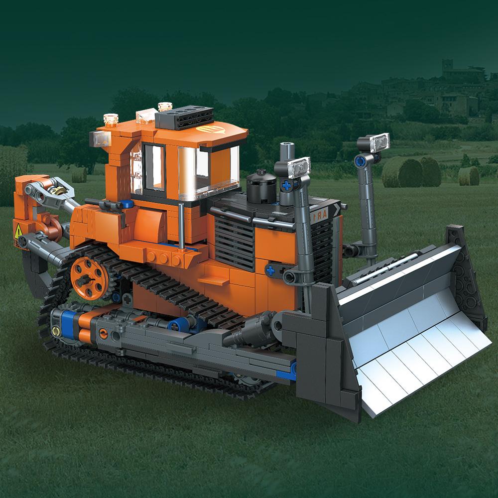 Non-Toxic Building Sets 928 Pcs Loader Building Blocks Construction Bulldozer Heavy-Duty Engineering Vehicles Gift Toy For Kids Gifts