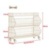 Multi-Layer Snack Display Rack with Wheels for Supermarket or Convenience Store