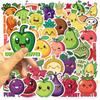 50 Cartoon Cute Fruit Doodle Stickers Decorate Guitar Notebook Suitcase DIY Waterproof