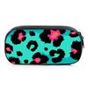Pink Leopard Print Layered Fabric Pencil Case 3D Cartoon Pen Bag Best Gift for Boys/Girls School & Office Use