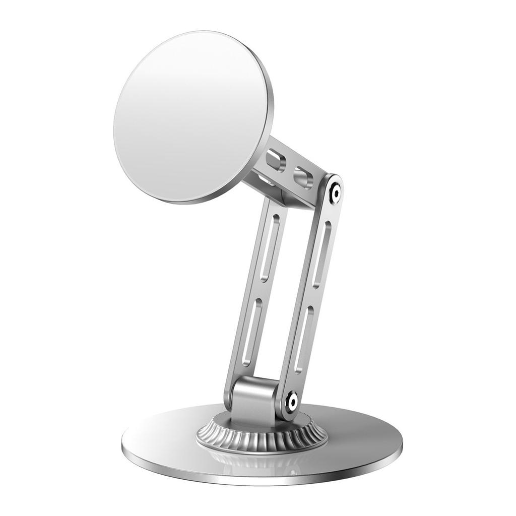 Desktop Magnetic Phone Stand Three-Axis Adjustable Metal Bracket for Live Streaming/Movie Watching