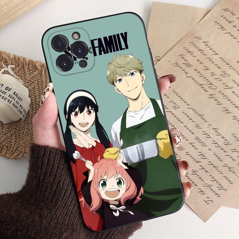Cartoon SPY FAMILY Anime Phone Case Silicone Soft for iphone 15 14 13 12 11 Pro Mini XS MAX 8 7 6 Plus X XS XR Cover