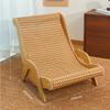 Fairy Meow Sisal Cat Bed & Scratcher Recliner: Wear-Resistant, Breathable, Shed-Free Hemp Chair Mat.