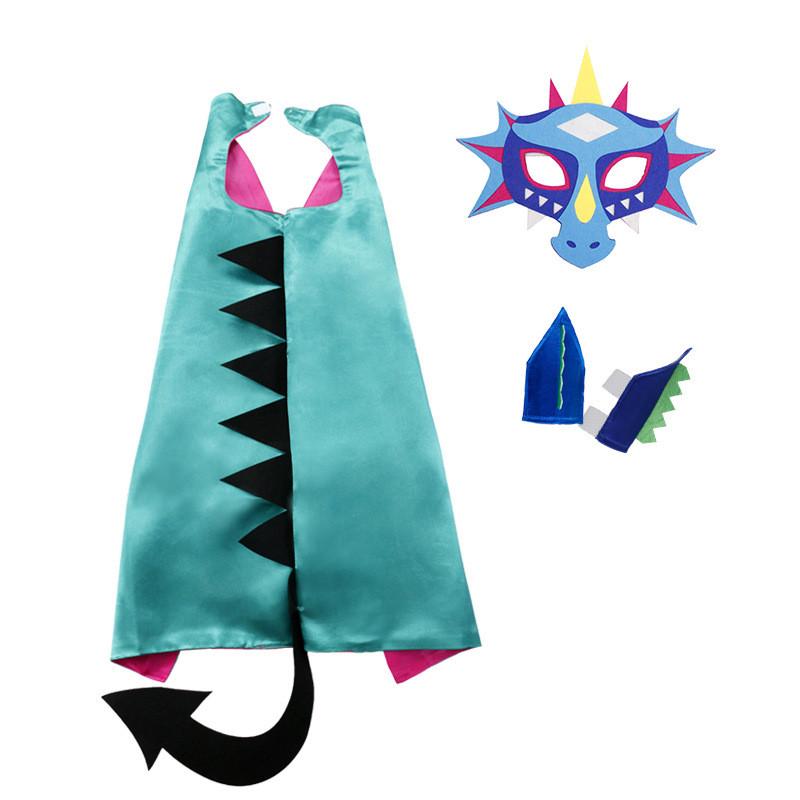 Cloak Kids Dinosaur Mask Set Tyrannosaurus Rex Performance Makeup Props Cosplay