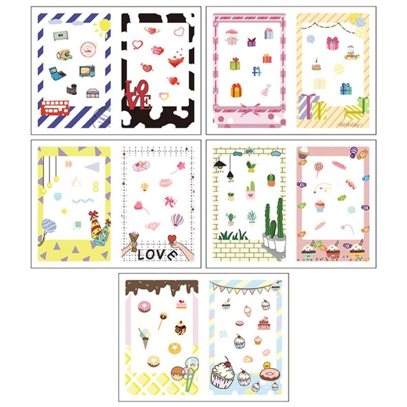 

PhotoAlbum Stickers DIY Scrapbooks Decorative Paper Photos Frame for Mini Films Home Decorations