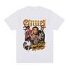 2025 Summer Rapper Anuel AA Retro Graphic T Shirt Real Hasta La Muerte 100% Cotton T-shirt Men's Hip Hop Oversized Tees Men Punk