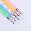 Double-Headed Nail Art Dotting Pen Set - 5-Piece Spiral Dotting Needle Customization