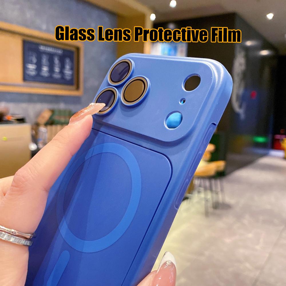 Instant Change To 17 Pro Max Magnetic 2in1 Case For For Iphone 17 Air 16 15 14 13 12 Pro Max 11 for Charging TPU Matte Cover