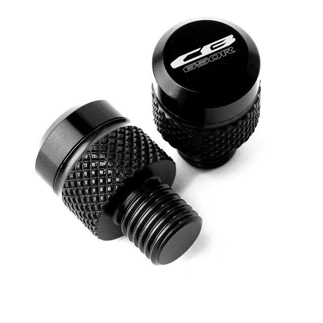 2pcs Motorcycle M10*1.25 CNC Mirror Hole Plug Screws Cover Thread Adapter Bolts For Honda CB650R CB 650R CB 650 R - 2022