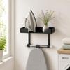 Ironing Board Hanger Large Capacity Laundry Room Storage Shelf with Hooks
