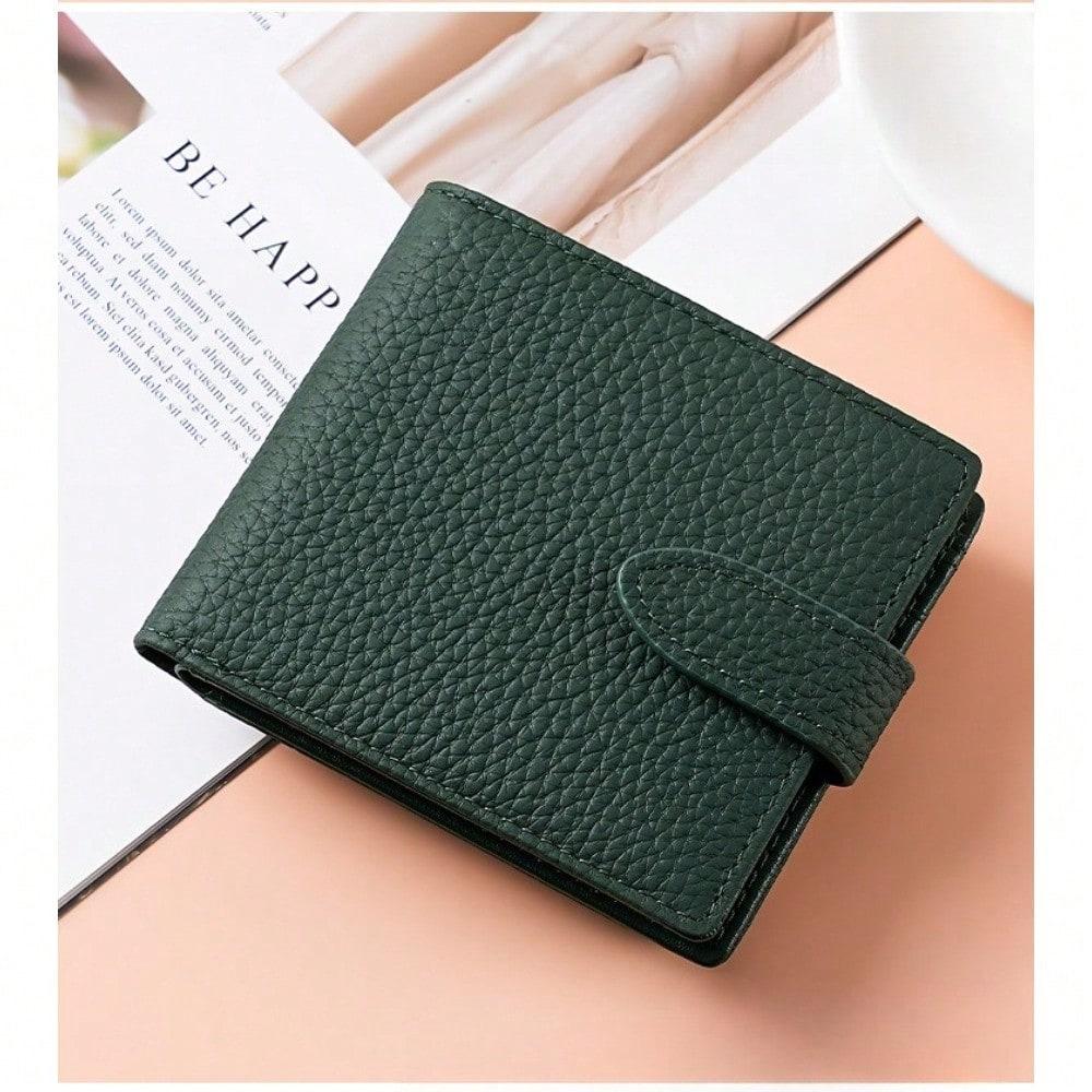 Hardware Clip, Coin Mouth, Gold Wallet, Women's Short Wallet
