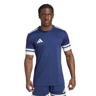 adidas Squadra 25 Fußballmannschaft Marineblau Größe 2L Kurzarmtrikot, Herren, KUI28, Blau/Weiß, (JG5830),