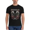European Sizes Stone Sour Men' Rock Band T-Shirt - Skull & Flame Print,Sports & Casual Wear - Iconic for Rock Fans