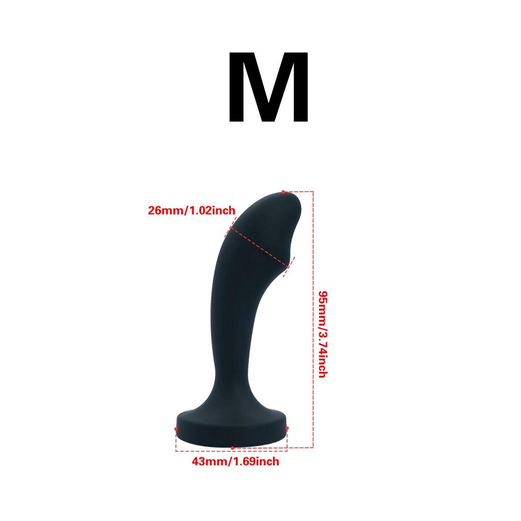 Unisex Silicone Anal Plug 3 Sizes with Crystal Base Safe Design for Women And Men Adult Sex Toy Dildo