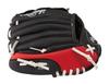 Rawlings Baseballová rukavice JPL91 pro trénink dětí (9 palců / Batole) Míč, Pravoruký hod, Šarlatová/Černá