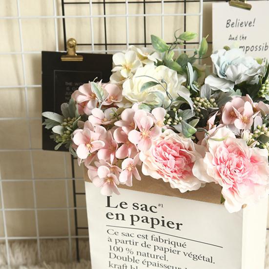 Modern False Camellia with Stem Colorfast DIY
