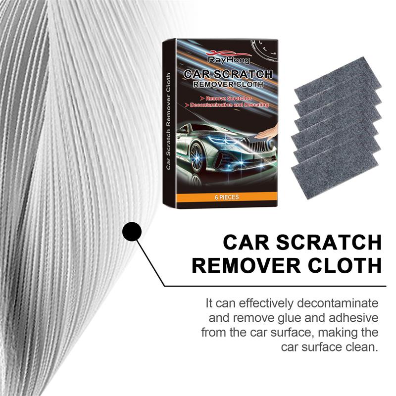 6Pcs Nanosparkle Cloth Car Scratch Remover Repair Nano Sparkle Cloth Magic Cloth Scratch Remover Cleaning For Vehicles