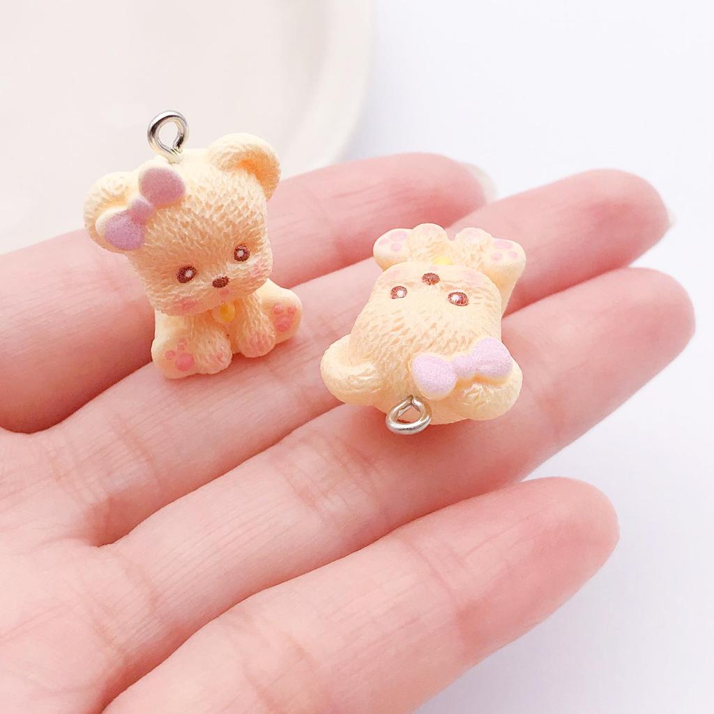Cute 3D Resin Husky Schnauzer Teddy Pendant - DIY Bracelet & Necklace Charm