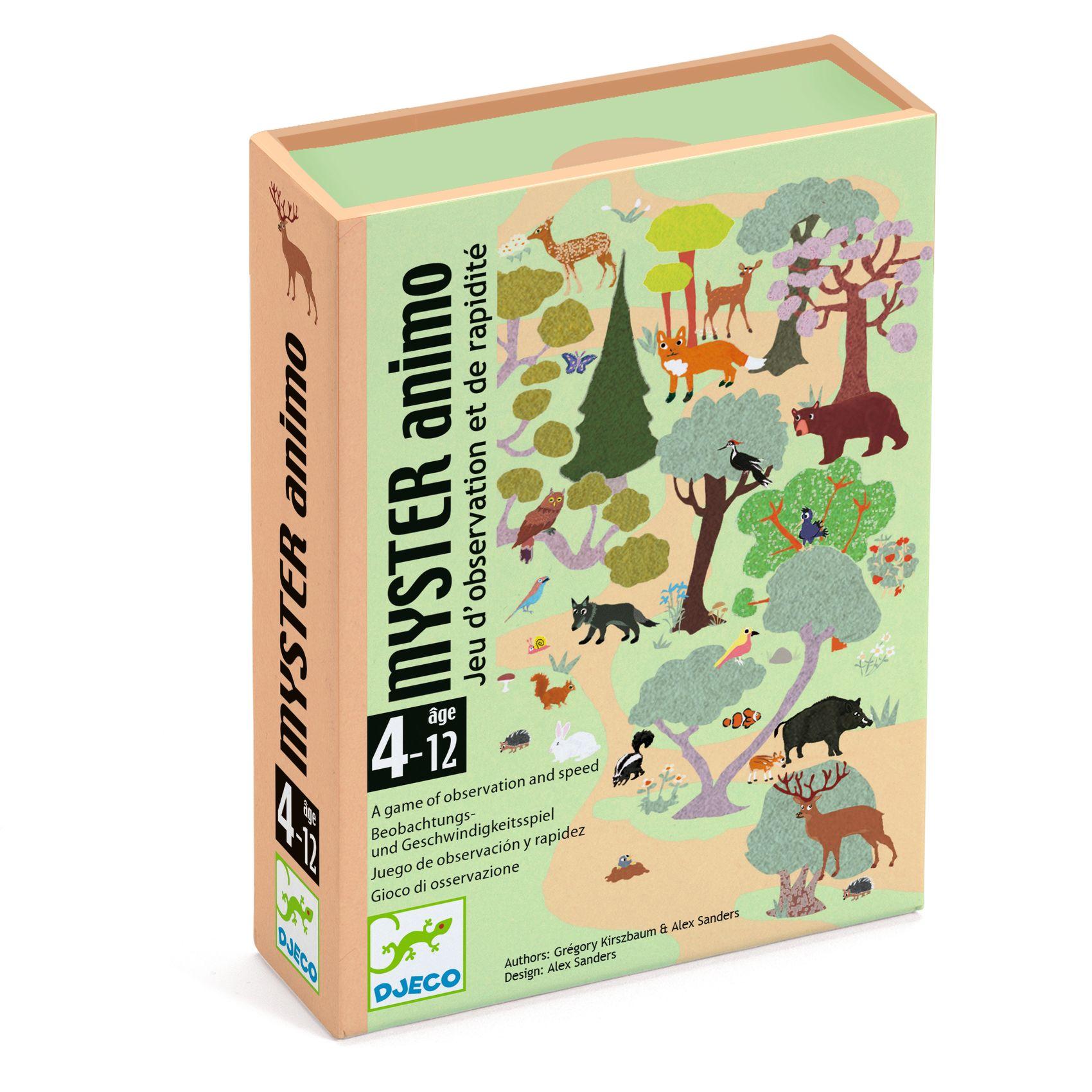 Djeco Myster Animo Animals Board Game (Recommended for 4+ Years)