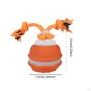 Cat Dog Interactive Toy Ball with Rope Bite Resistant Chewing for Indoor Outdoor Travel Lawn