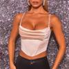 Diamond Chain Sling Female Slim Solid Color Corset Sexy Sleeveless Vest Top Female In Europe and America