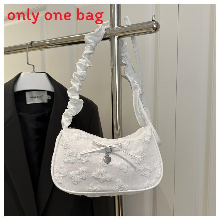 Französische kleine Umhängetasche für Damen Sommer Mode Pu-Material Mit Reißverschluss Für den täglichen Gebrauch