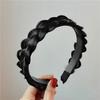 Wig Headband Anti-Slip Tooth Design Fluffy Fishbone Braid Texture Hair Hoop