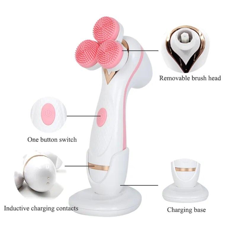 Cleansing Brush Sonic Nu Face Rotating Cleansing Brush Galvanica Facial Spa System Can Deeply Clean Remove Blackheads