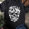 Funny Halloween French Bulldog Skull T-Shirt - Dog Lover Gift