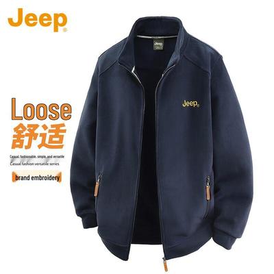 Men's Stand-Collar Fleece Casual Jacket